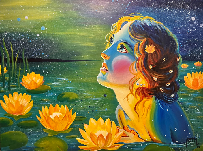 Nachtmalerin Pädi Muntwyler - Nachtbad