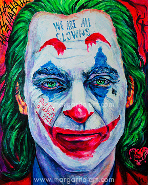Margarita Kriebitzsch - We are all clowns - Joker Poster Kunstdruck - Margarita Kriebitzsch, Hamburg, Deutschland Wandbild