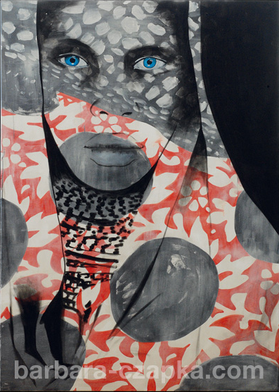 Barbara Czapka - Blue Eyes Poster Kunstdruck - Barbara Czapka, Wien, Österreich Wandbild