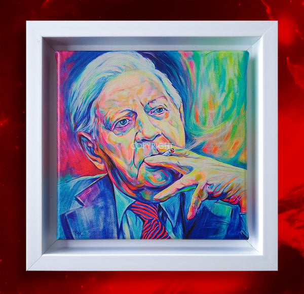 Margarita Kriebitzsch - Helmut Schmidt Portrait - Kunst-Mini (Motiv Nr. 90)