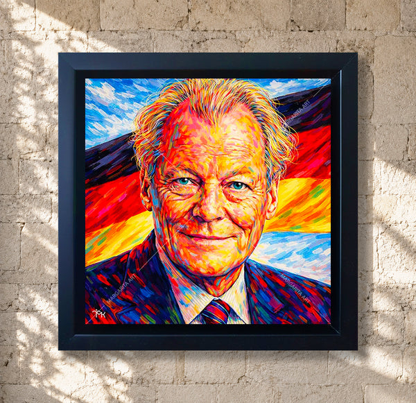 Margarita Kriebitzsch - Willy Brandt Portrait - Bundeskanzler-Serie - Kunst-Mini