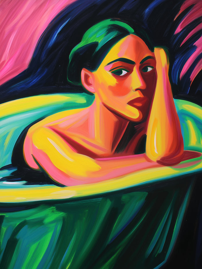 Frank Daske - Nackte Frau in der Badewanne