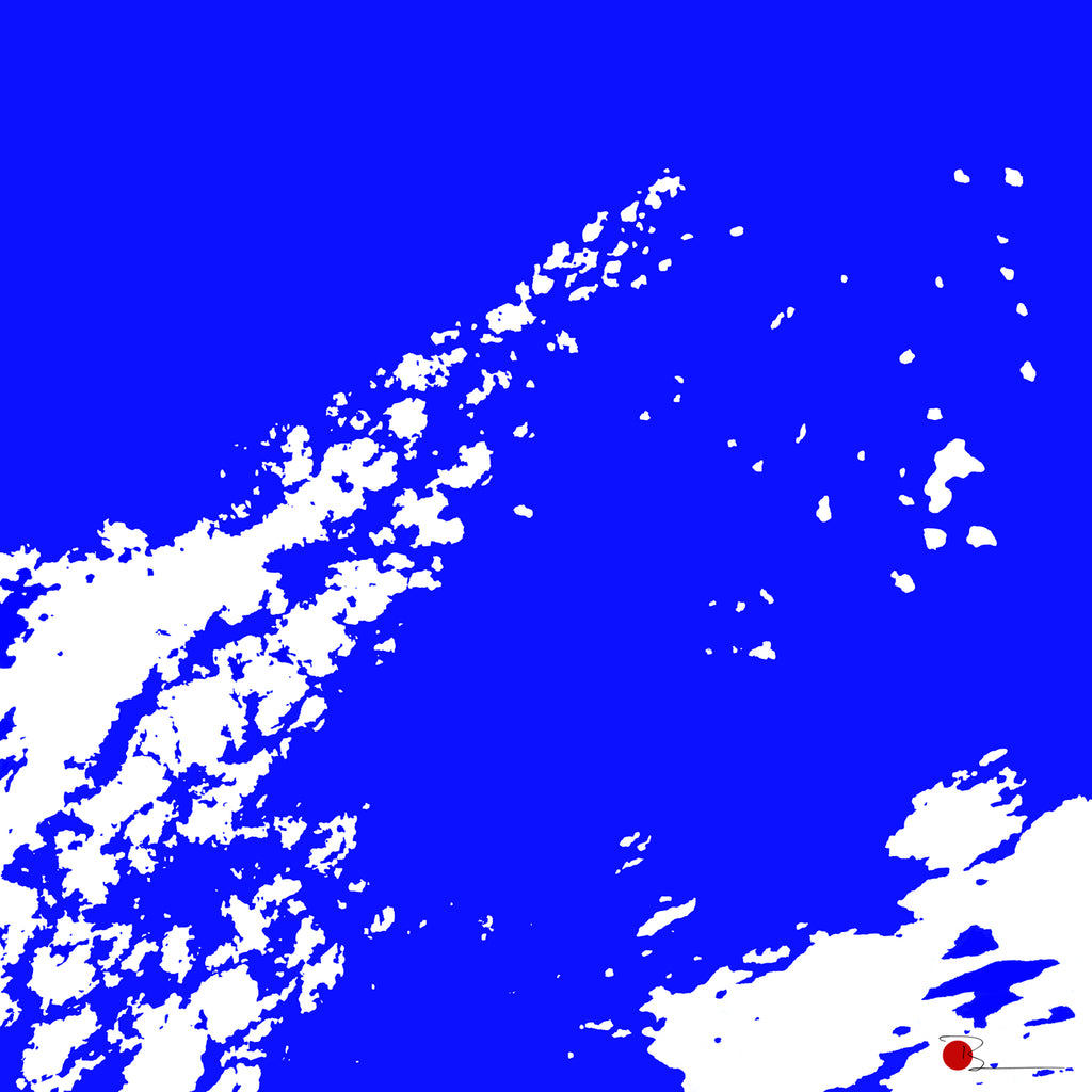 Detlef Bernd Bott - Blue on white