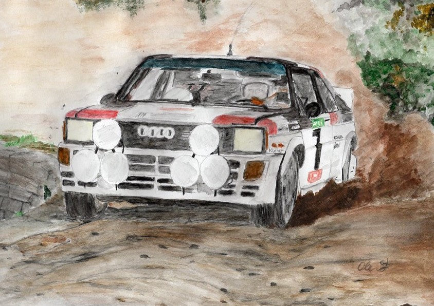 Ole Steinert - Audi Quattro A1 - Rallye San Remo 1982