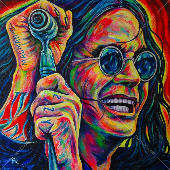 Margarita Kriebitzsch - Ozzy Osbourne - Prince of Darkness - Pop Art Portrait