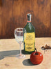 Marietta Groh - 20230410 Stillleben Flasche Apfel Glas