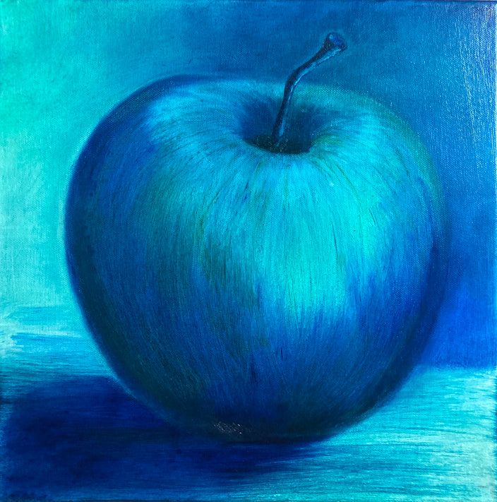 Marietta Groh - Farbstudie Apfel blau