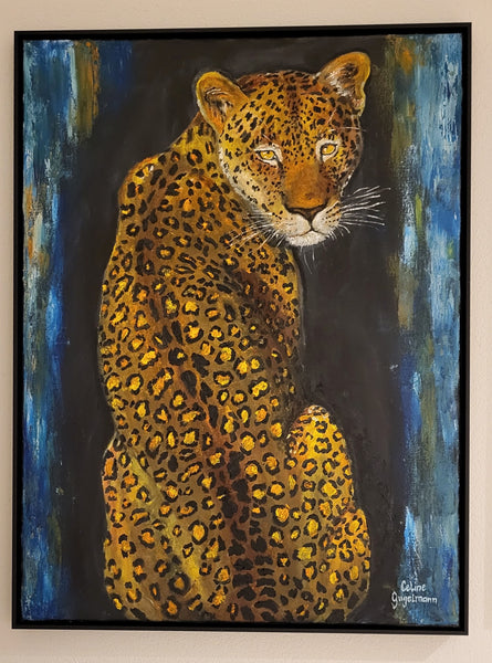 Celine Gugelmann - Leopard sitzend