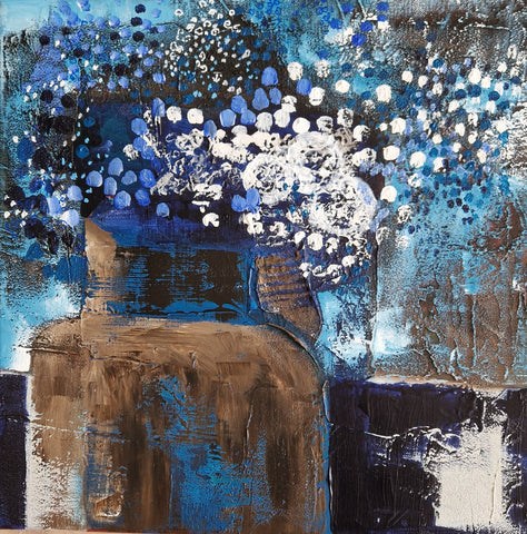 Gabriele Wöllhaf - Krug mit Blumen