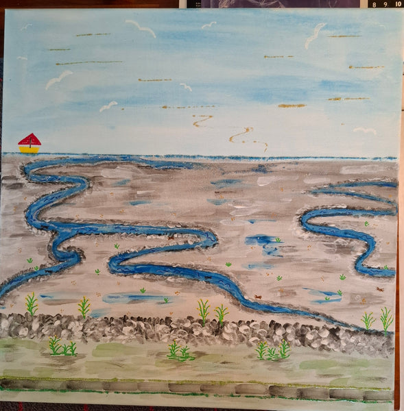 Jeannette Bruhn - Watt mit schlängelndem Pril