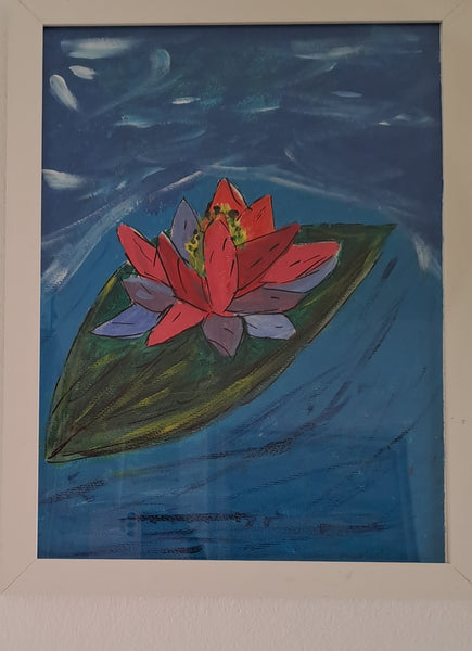 Josefa Parra Granados - Eine Lotusblume, die im Sturm schwimmt