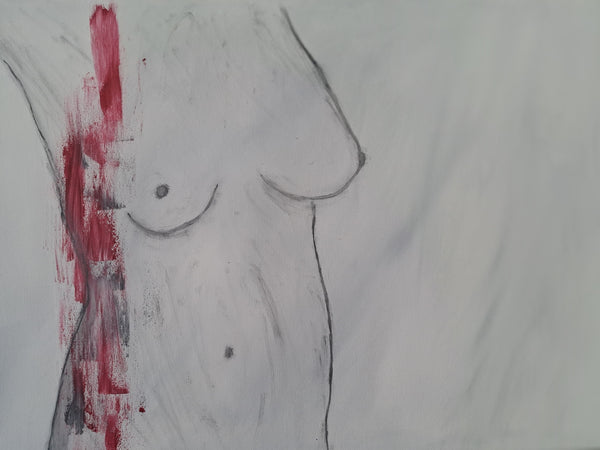 Melanie Nesser - Frauentorso in Grau