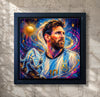 Margarita Kriebitzsch - Lionel Messi Fußballstar Portrait – Kunst-Mini