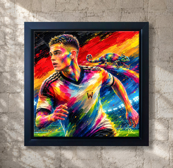 Margarita Kriebitzsch - Florian Wirtz Fußballstar Portrait – Kunst-Mini