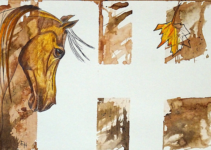 Esther Höltschi - Pferd im Herbst