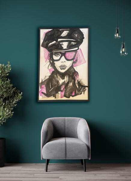 Jens Oehler - Frau in Schwarz mit Brille