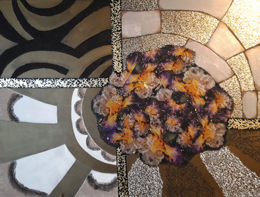 Suvisine Sriskandarajah - Abstrakte Collage Acryl