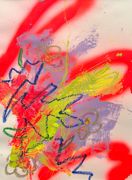 Carolyn Kraft - Urban Garden on paper #3