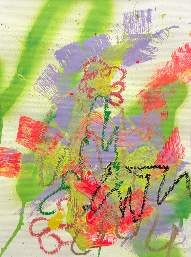 Carolyn Kraft - Urban Garden on paper #4