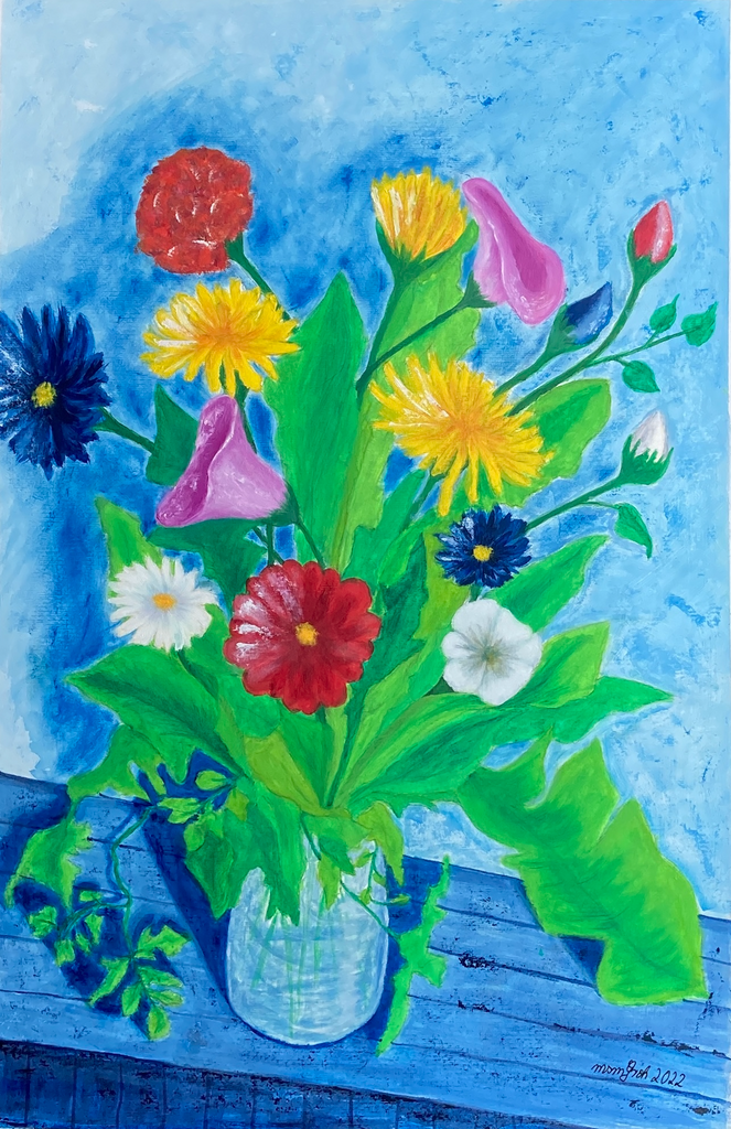 Marietta Groh - 20220902 Blumenstillleben Glas