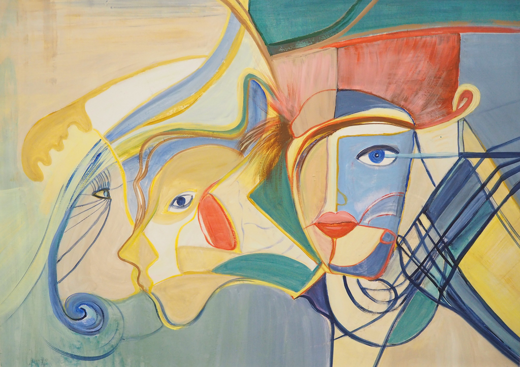 Ute Lempp - Menschen tragen Masken