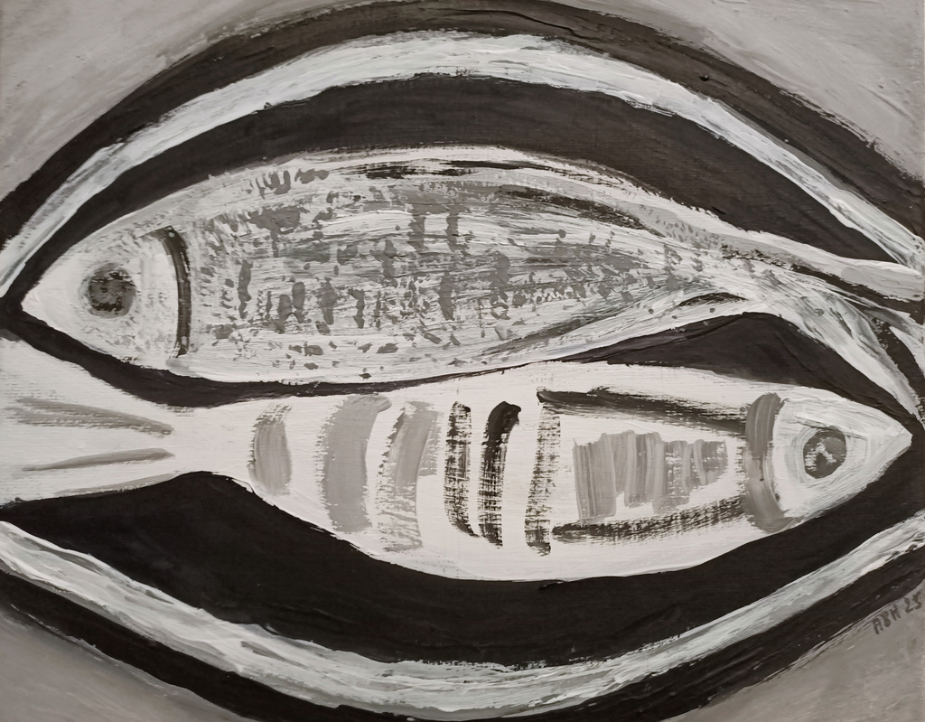 Agnes Beaujon-Machalke - Stilleben mit Fischen