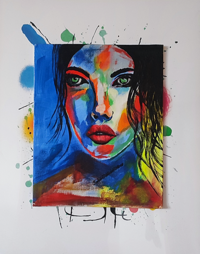 Sabine Kolbrink-Zeltner - Abstraktes Portrait