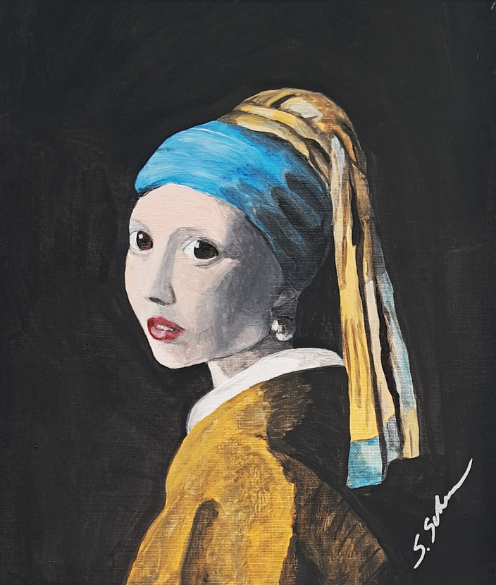 Sylvia Schwalm - Frau mit Ohrring