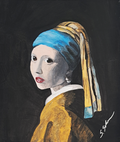Sylvia Schwalm - Frau mit Ohrring