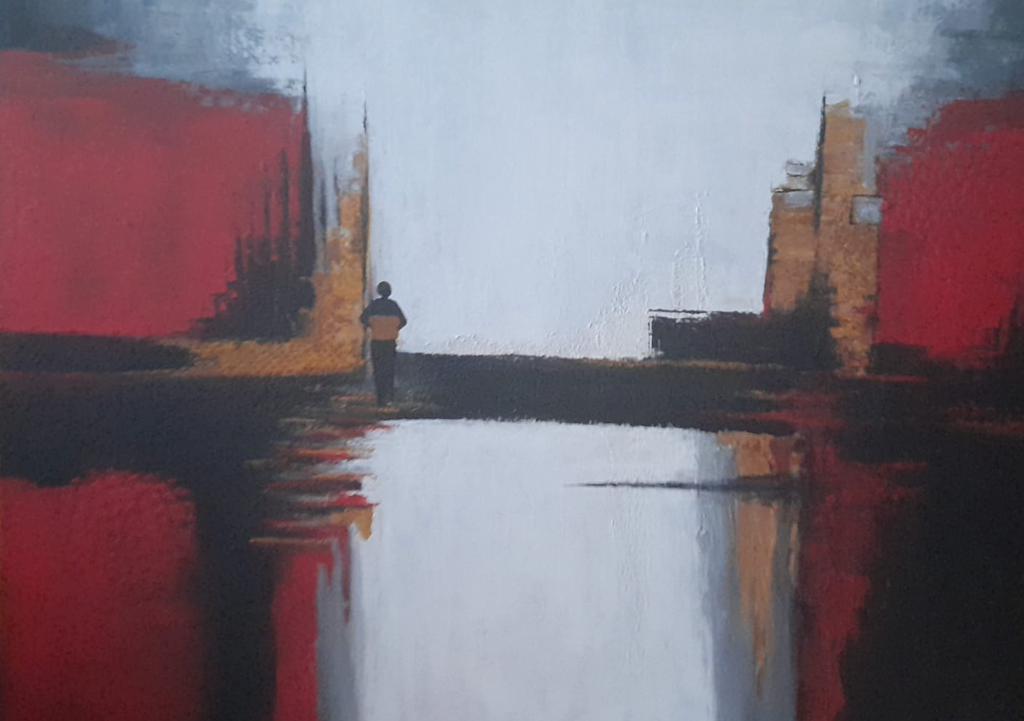 Nuriye Disoglu - Abstraktes Acrylbild