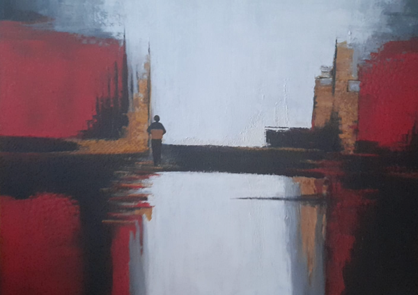 Nuriye Disoglu - Abstraktes Acrylbild