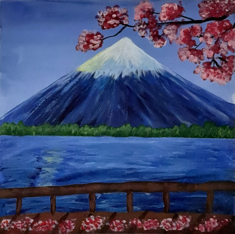 Birgit Friederichs - Fuji-Ausblick von einer Brücke
