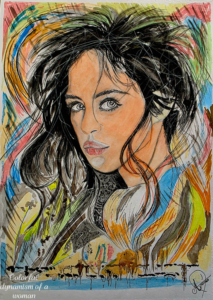 Dirk Arnscheidt - Colorful dynamism of a Women