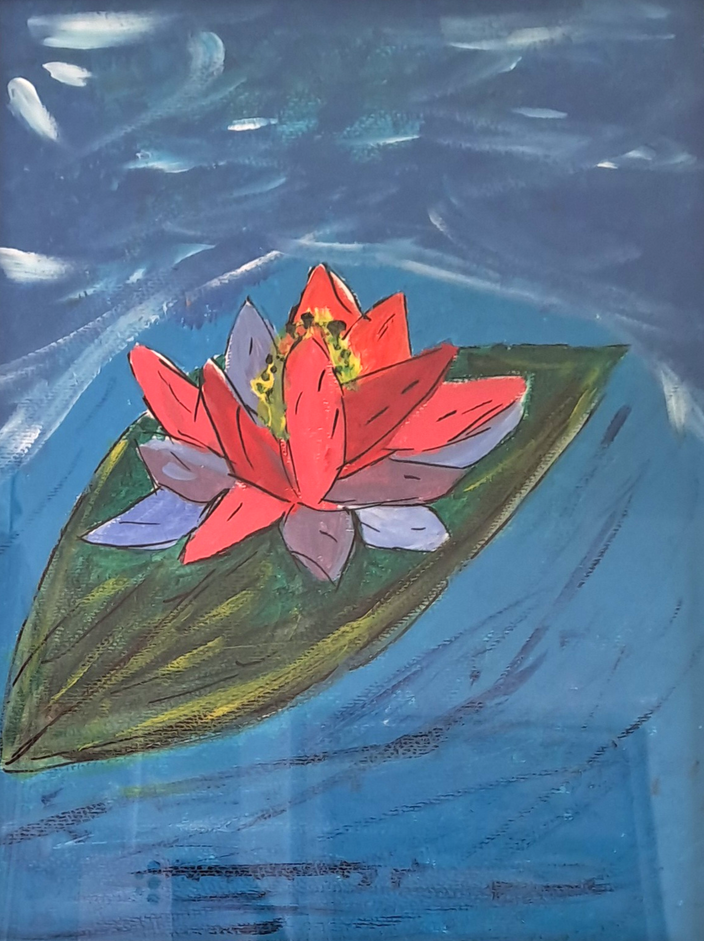 Josefa Parra Granados - Eine Lotusblume, die im Sturm schwimmt