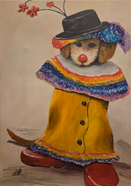 Brigitte Stemer - Clown-Hund