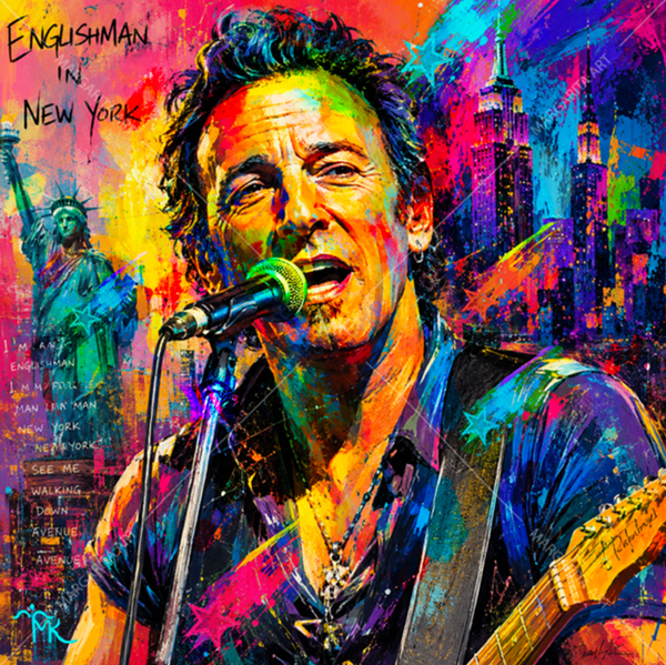 Margarita Kriebitzsch - Bruce Springsteen Portrait - Kunst-Mini