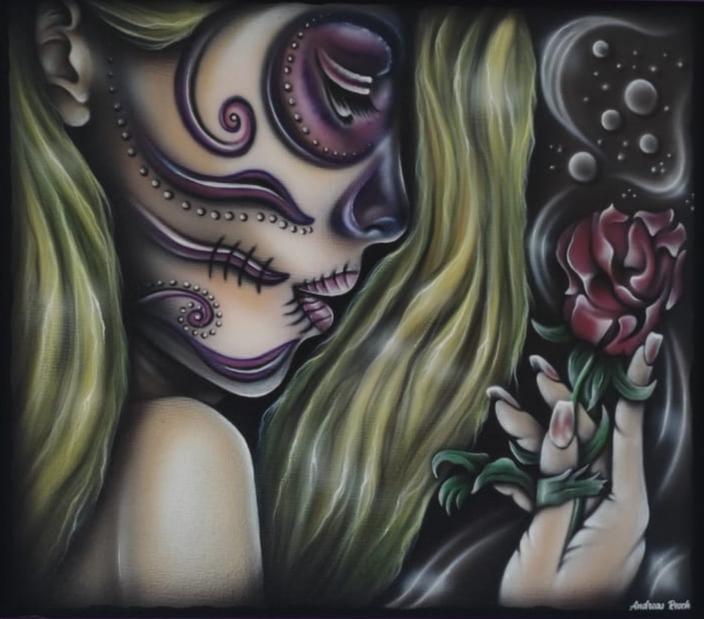 Andreas Resch - La Catrina in Lila