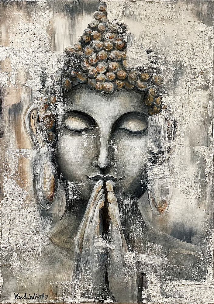 Katharina Von der Wöste - Buddah schwarz-weiß