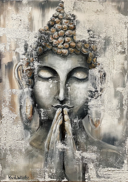 Katharina Von der Wöste - Buddah schwarz-weiß