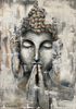 Katharina Von der Wöste - Buddah schwarz-weiß