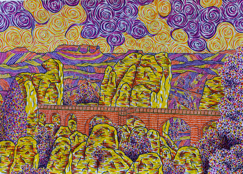 Aaron Gold - Basteibrücke in Farbe
