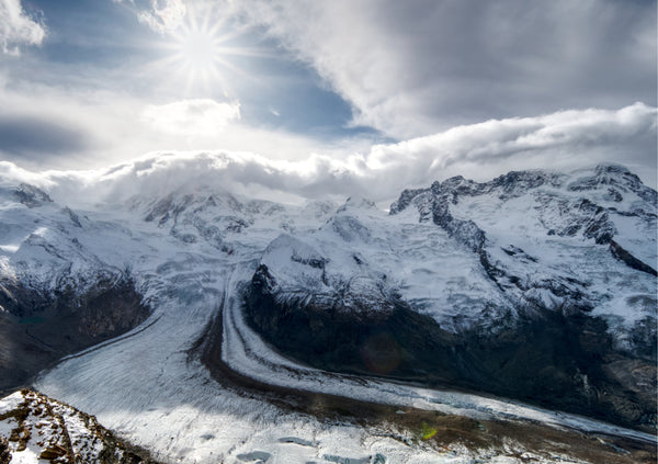 Anika Baumeister - Der Gletscher am Gornergrat in den Walliser Alpen