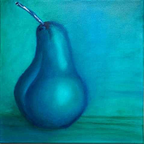 Marietta Groh - Farbstudie Birne blau