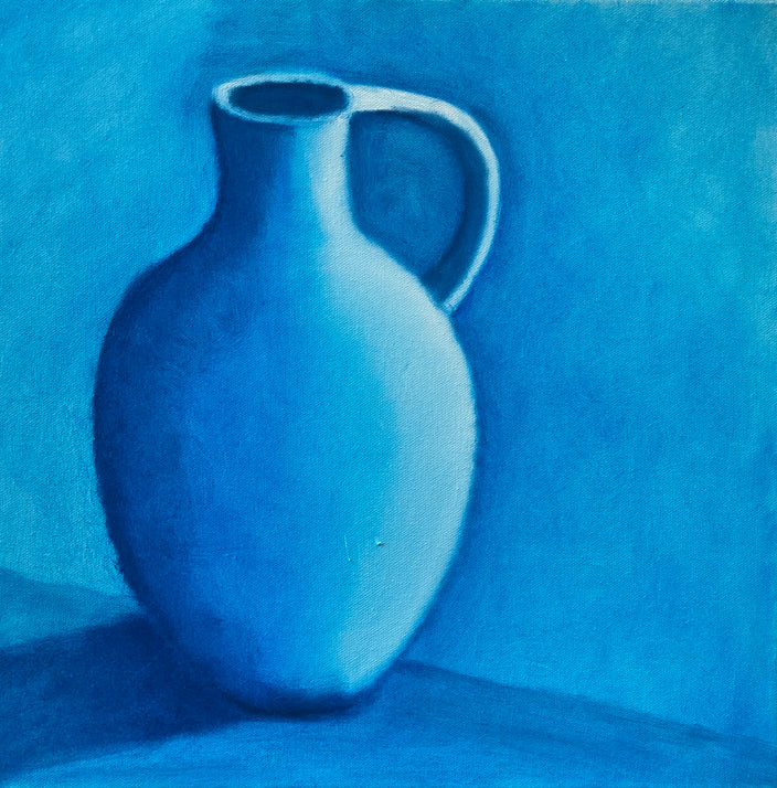 Marietta Groh - Farbstudie Krug blau
