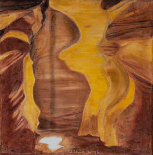 Claudia Lüthi alias Abdelghafar - Höhle mit Lichtspiel