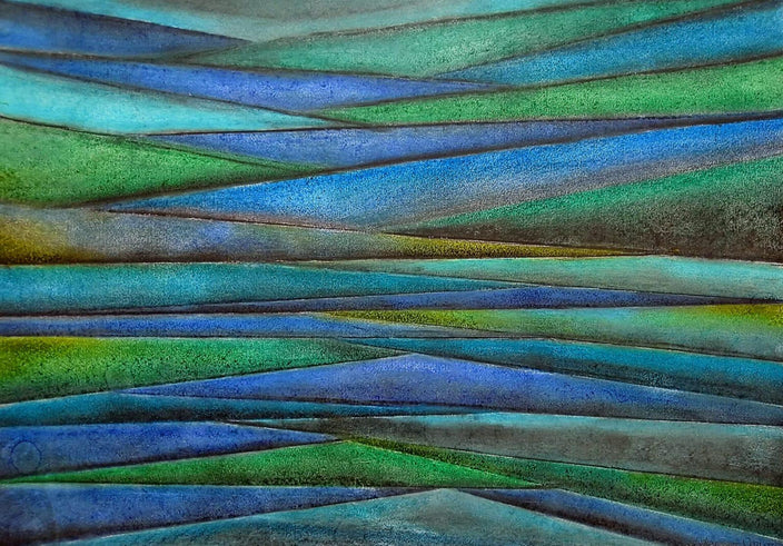 Rupert Wermter - Hommage a Monet bleu