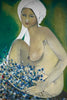 Juana Maria von Jascheroff - Akt mit Kornblumen