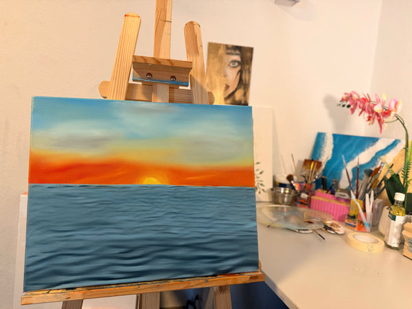 Shaza Khalil - Sonnenuntergang über dem Meer