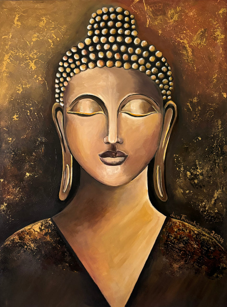 Lisa Thannhäuser - Buddha in Braun und Gold