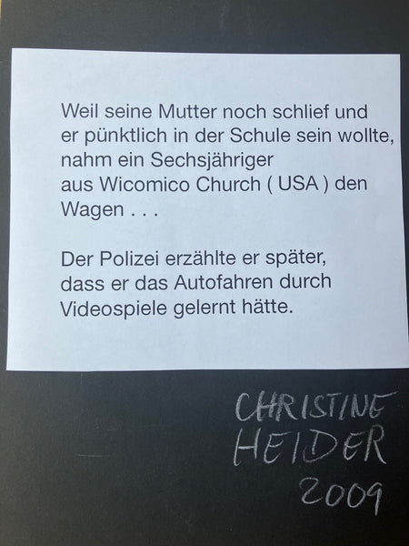 Christine Heider - Bilder aus dem wirklich wahren Leben: Weil seine Mutter noch schlief...